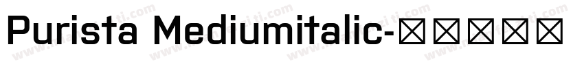 Purista Mediumitalic字体转换
